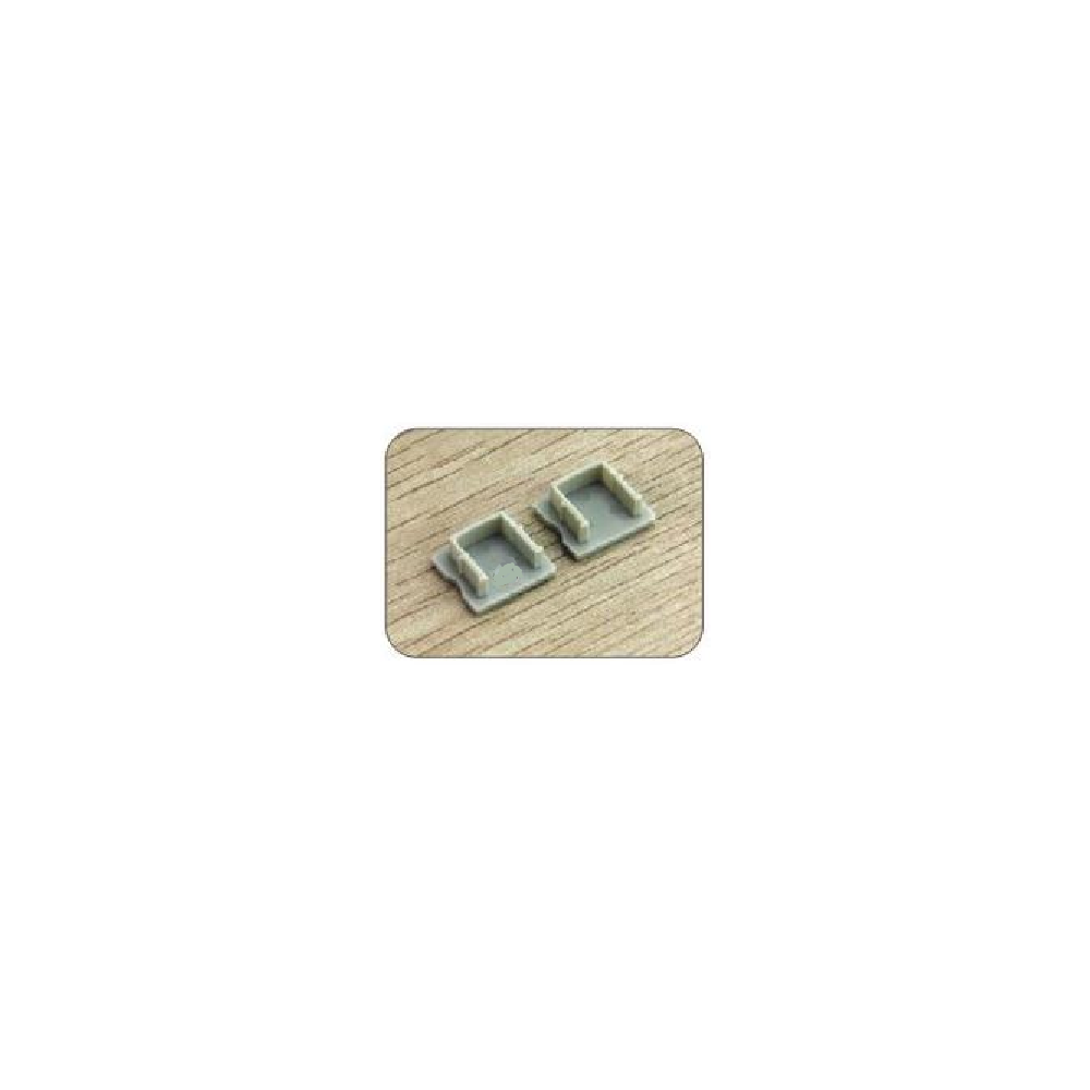 End Cap Without Hole for Aluminium Track - Sold by unit