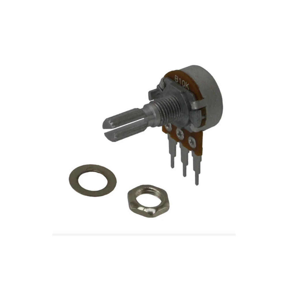 Potentiomètre Standard (24mm) - 10K Ohms, Linéaire, Terminaux à Souder