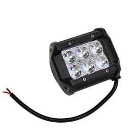 Barre Lumineuse à 6 DELs 6x1W 10-30VDC 0.9A IP67 6000k 97x80x65mm Spot