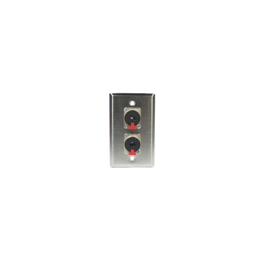 Plaque Murale 2 Connecteurs 1/4' Fem. - WP-203-P