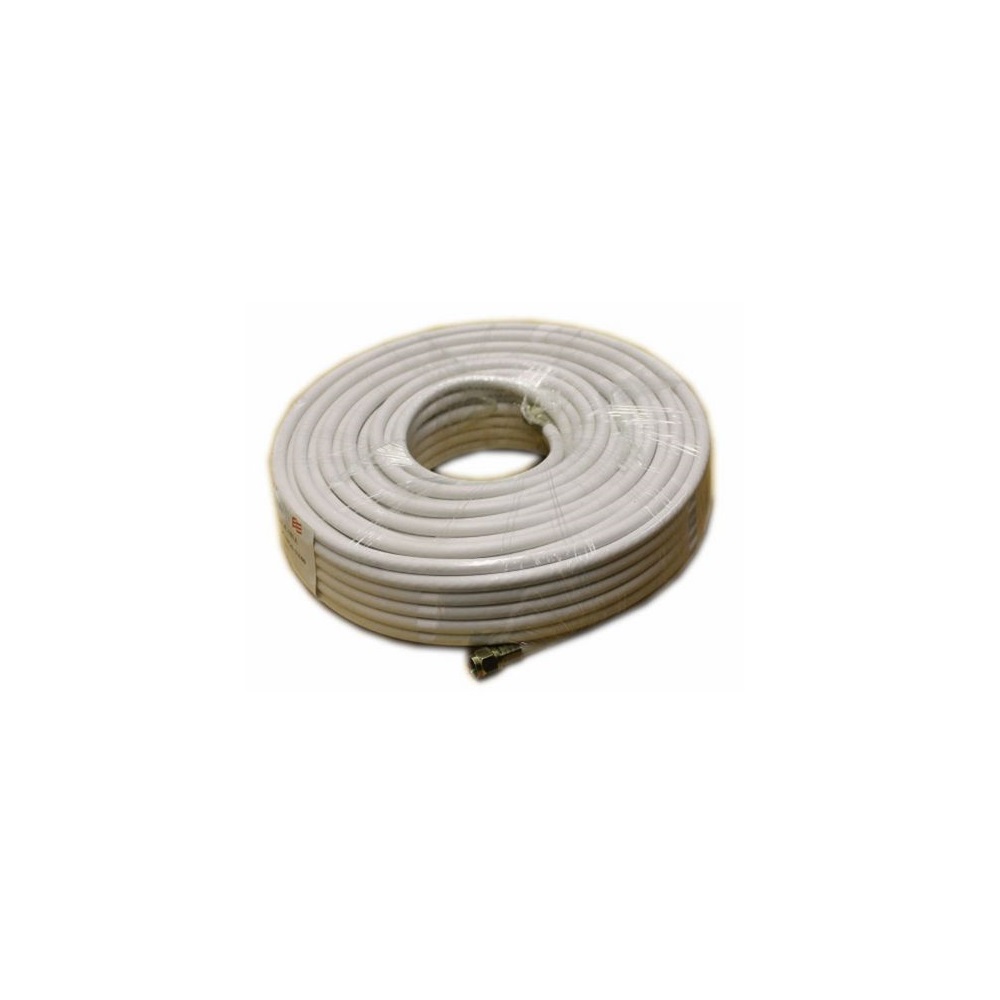Câble Coaxial RG6 100' Connecteur Type F 18AWG