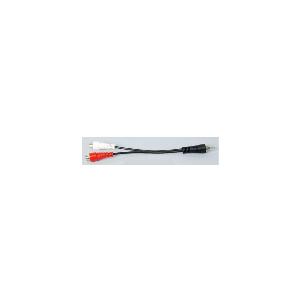 RCA Plug to 2 RCA Jack Adapter