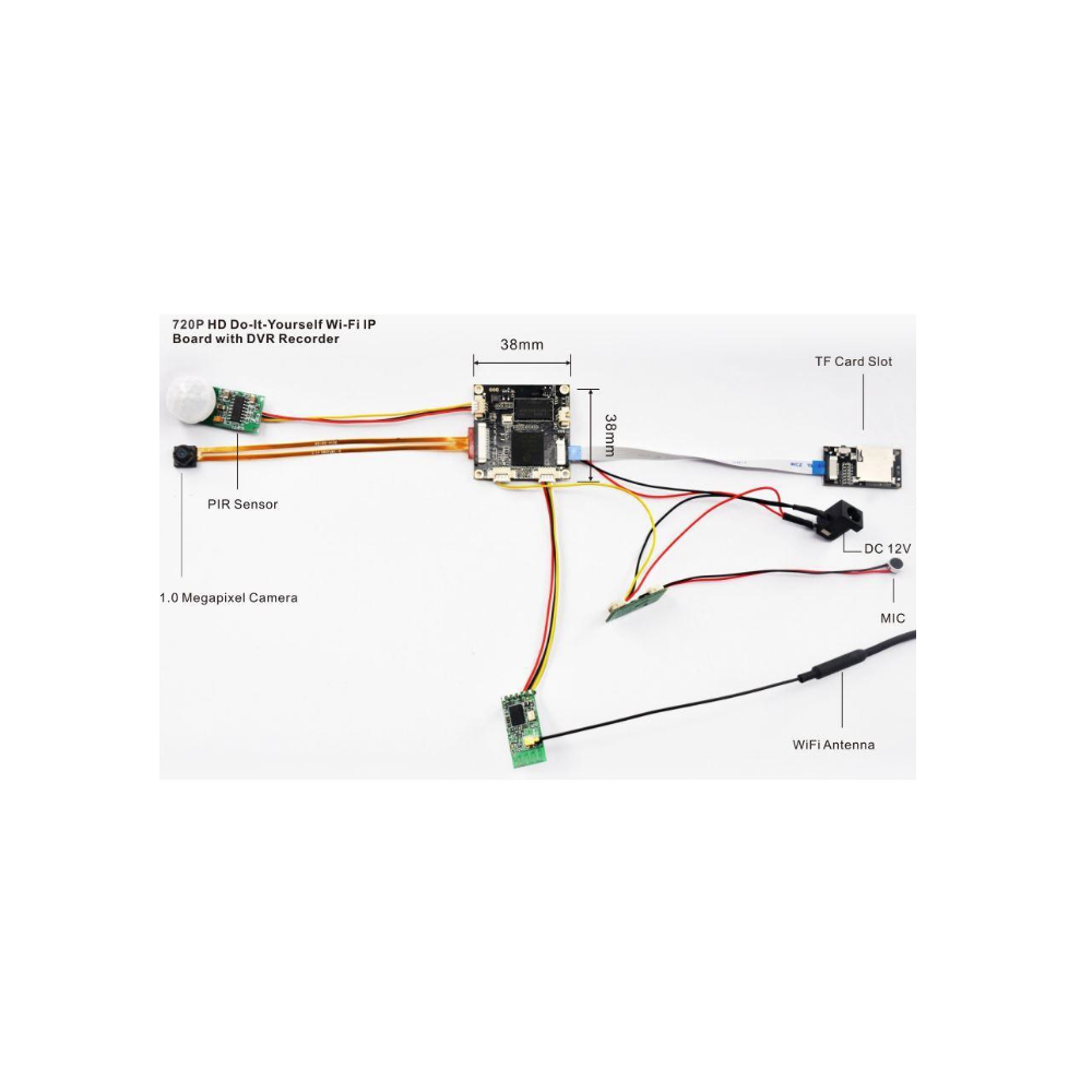 Module de Caméra de Surveillance 720p avec WiFi