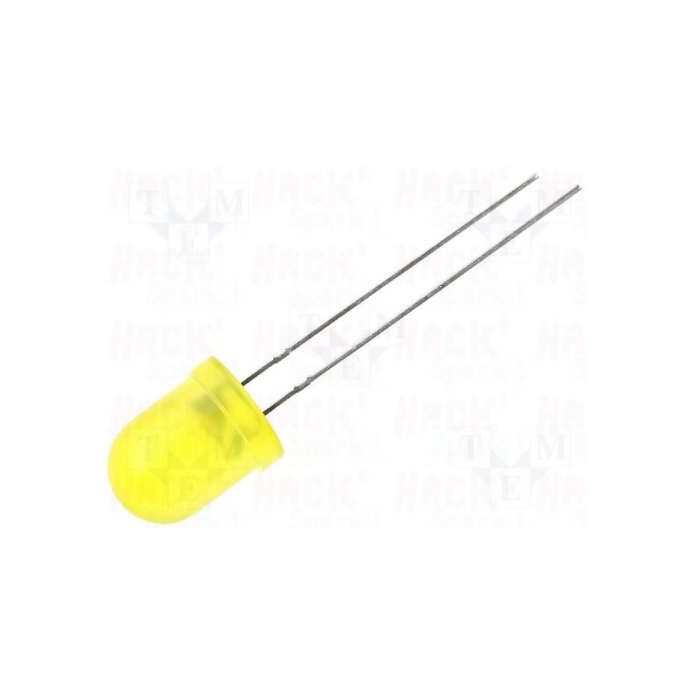Flash LED 8mm 9-12V Yellow
