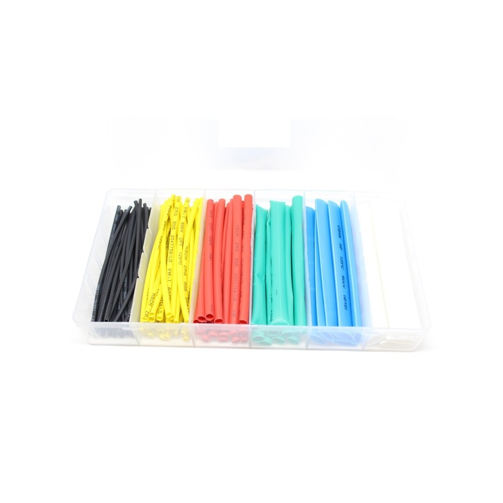 Assortiment de Tubes Thermorétractable 100pcs Mélange de Couleurs 10cm