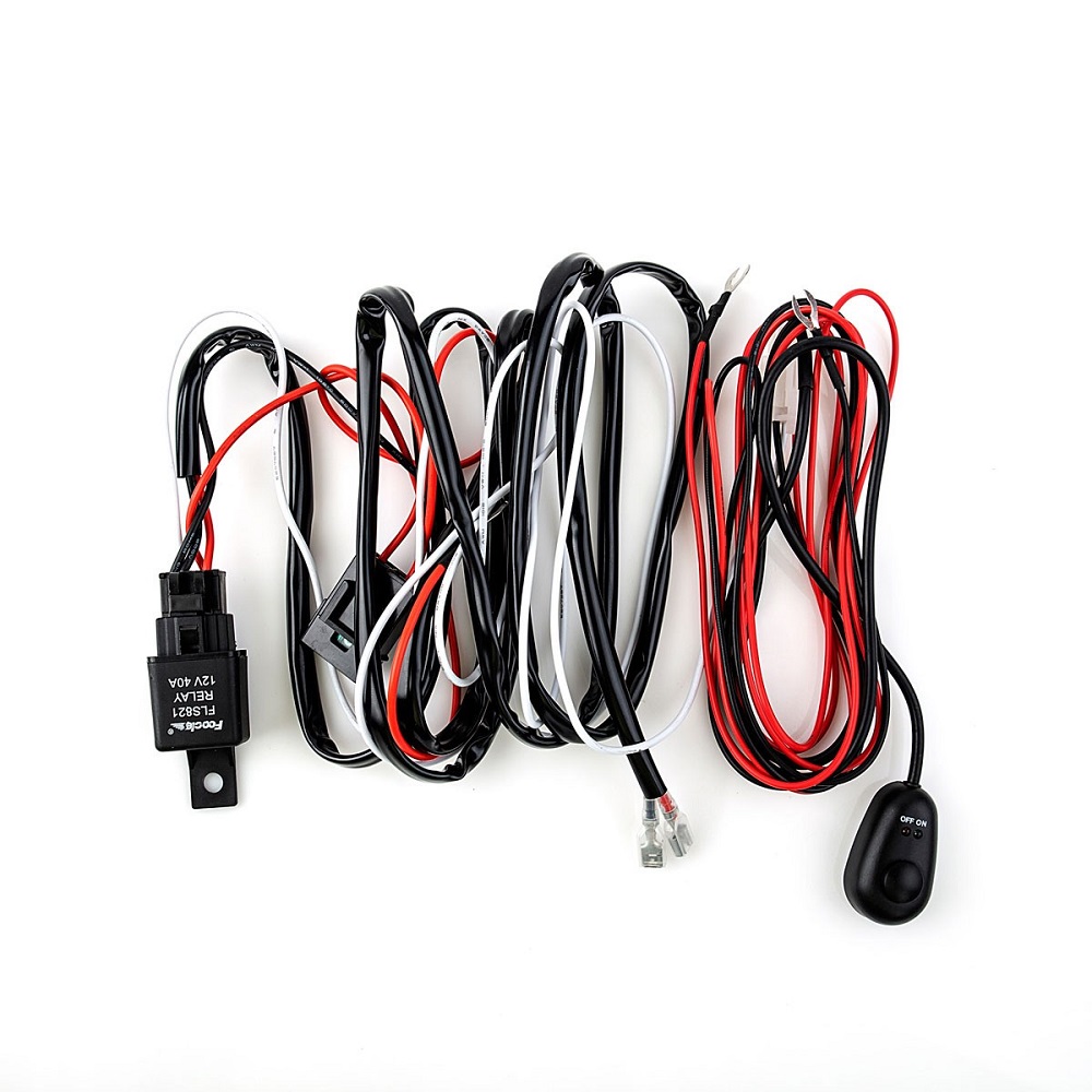 Interrupteur ON/OFF pour Lampe de Travail 12V Fusible 13.5A Cordon 3m
