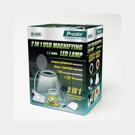 Lampe LED Grossissante USB 2 en 1