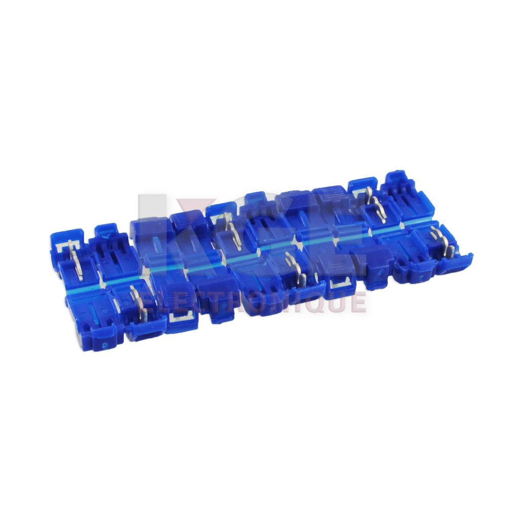T-Tap 18-14G 1/4 Terminals - Blue, 10Pk