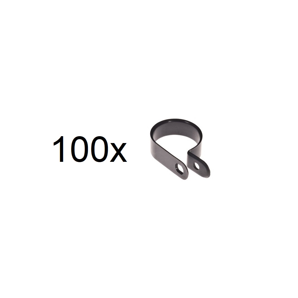 100-Pack - Nylon Cable Clamps 1/8