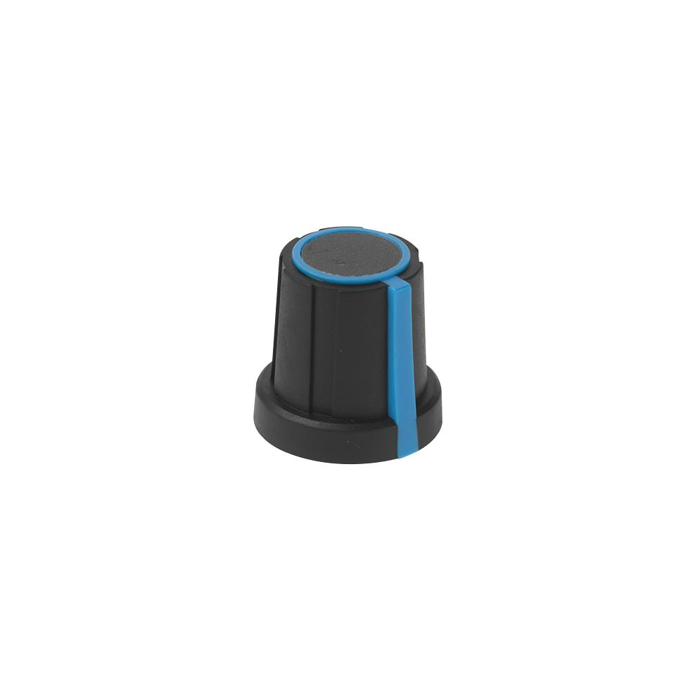 Knob Round Shaft 6mm Thermoplastic Elastomer Round with Indicator Line 18.5mm