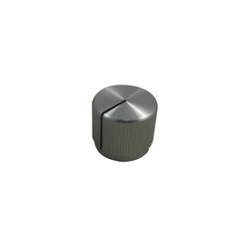 Knob Round Aluminium 18.8mm Silver 6.35mm Shaft