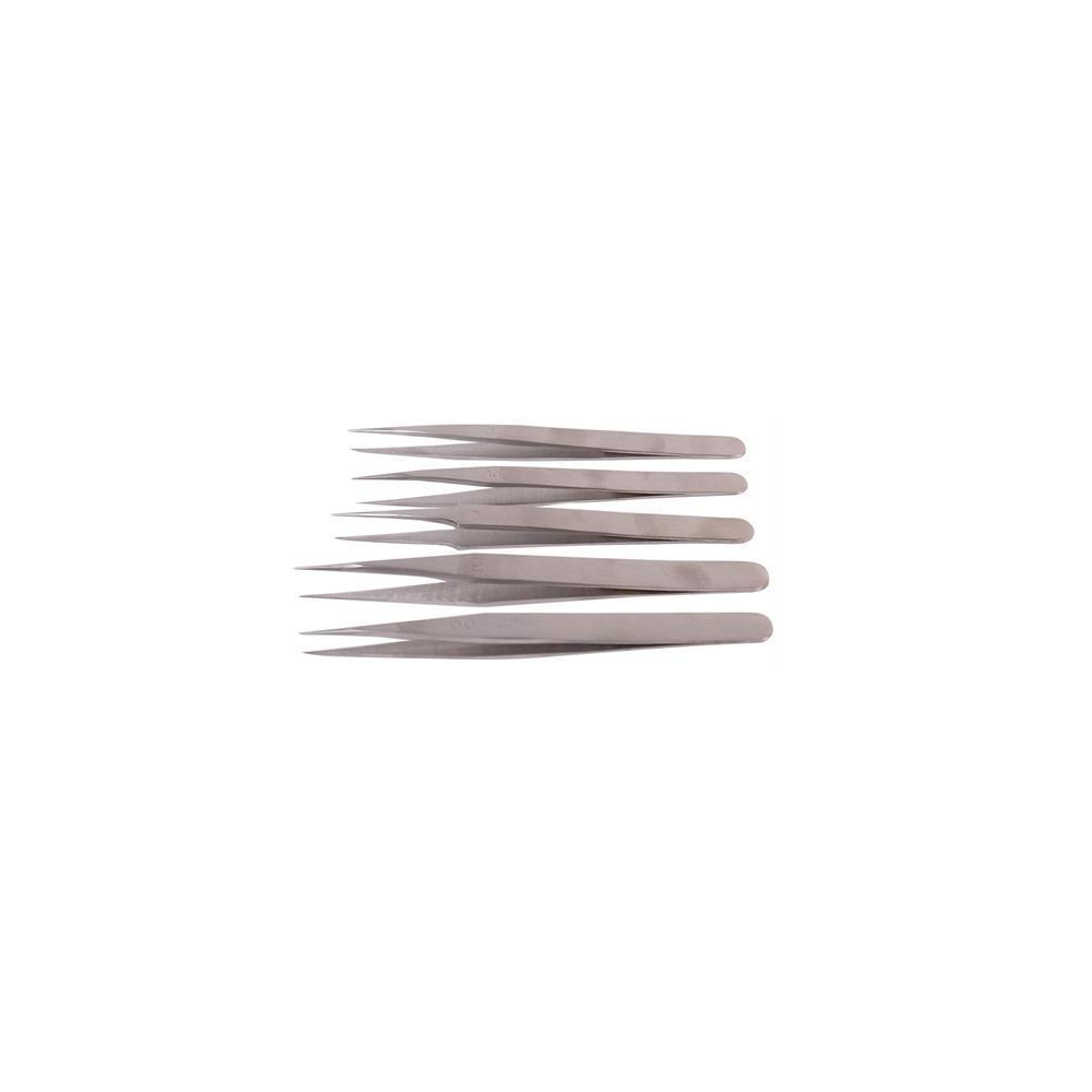 Set de 5 Pinces de Précision en Acier Inoxydable