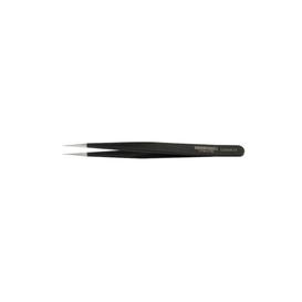 Tweezer SMD Flat Round PET Stainless Steel