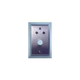 Plaque Murale Simple Aluminium avec DEL Rouge/Verte 6-12VDC