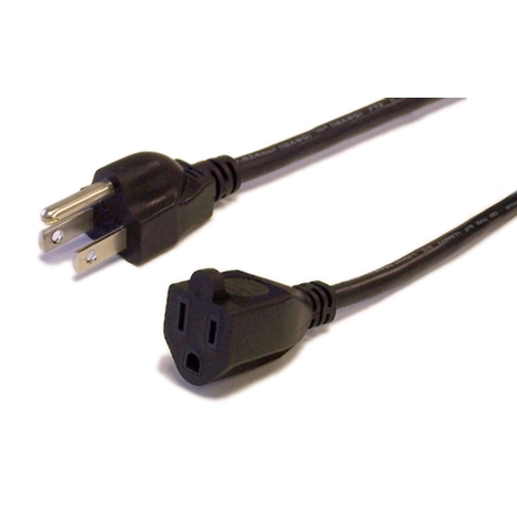 Power Cord Extension Cable 5-15P to 5-15R - 3ft