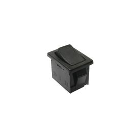 Rocker Switch Momentary 15A 125V Non Illuminated SPST Off-(On) Black Panel Mount