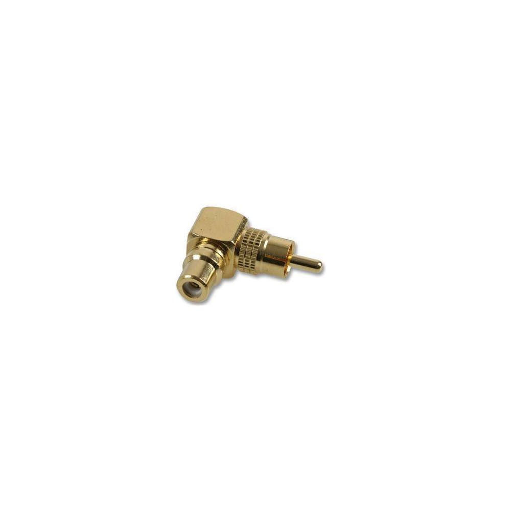 Audio Adapter Gold Plated Right Angle RCA