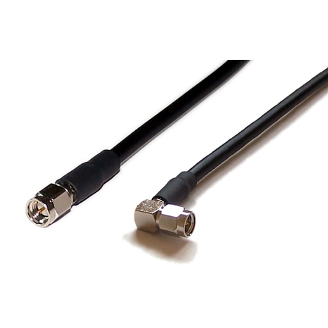 LMR-195 SMA M to SMA M (Right Angle) Wireless Antenna Cable - 25ft