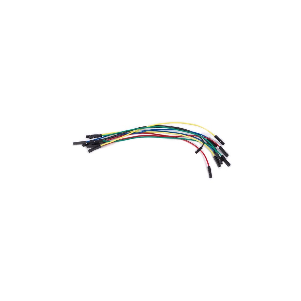 Jeu de Câbles de Raccordement - 1 Broche Femelle/Femelle - 20cm - 10pcs