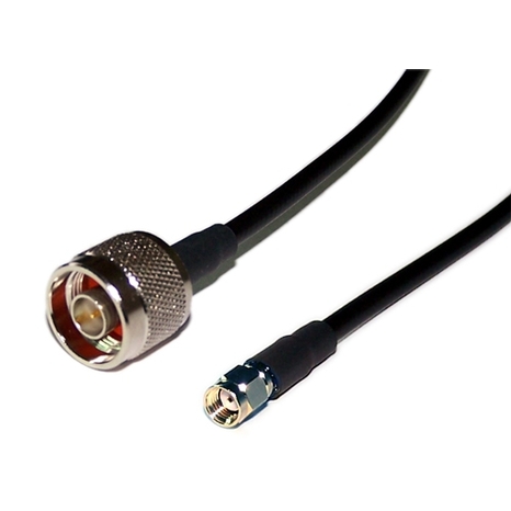 LMR-195 N-Type M to SMA-RP M Wireless Antenna Cable - 15ft