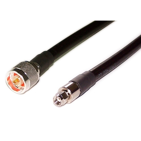LMR-400 N-Type M to SMA-RP M Wireless Antenna Cable - 50ft