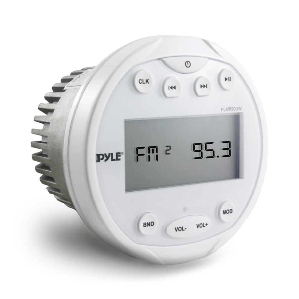 Radio Marine Bluetooth USB/MP3Aux Radio AM/FM Ronde - Blanc