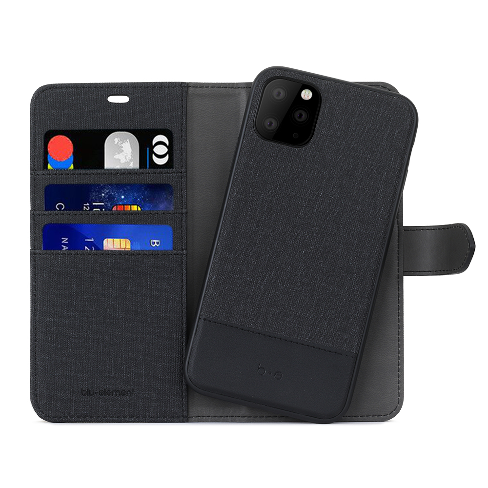 2 in 1 Folio Case Black/Black for iPhone 11 Pro Max