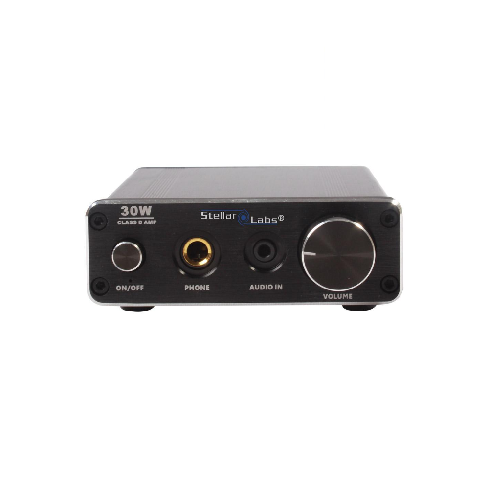 Amplificateur Stéréo Compact avec Amplificateur pour Casque d'Écoute 30W Classe D