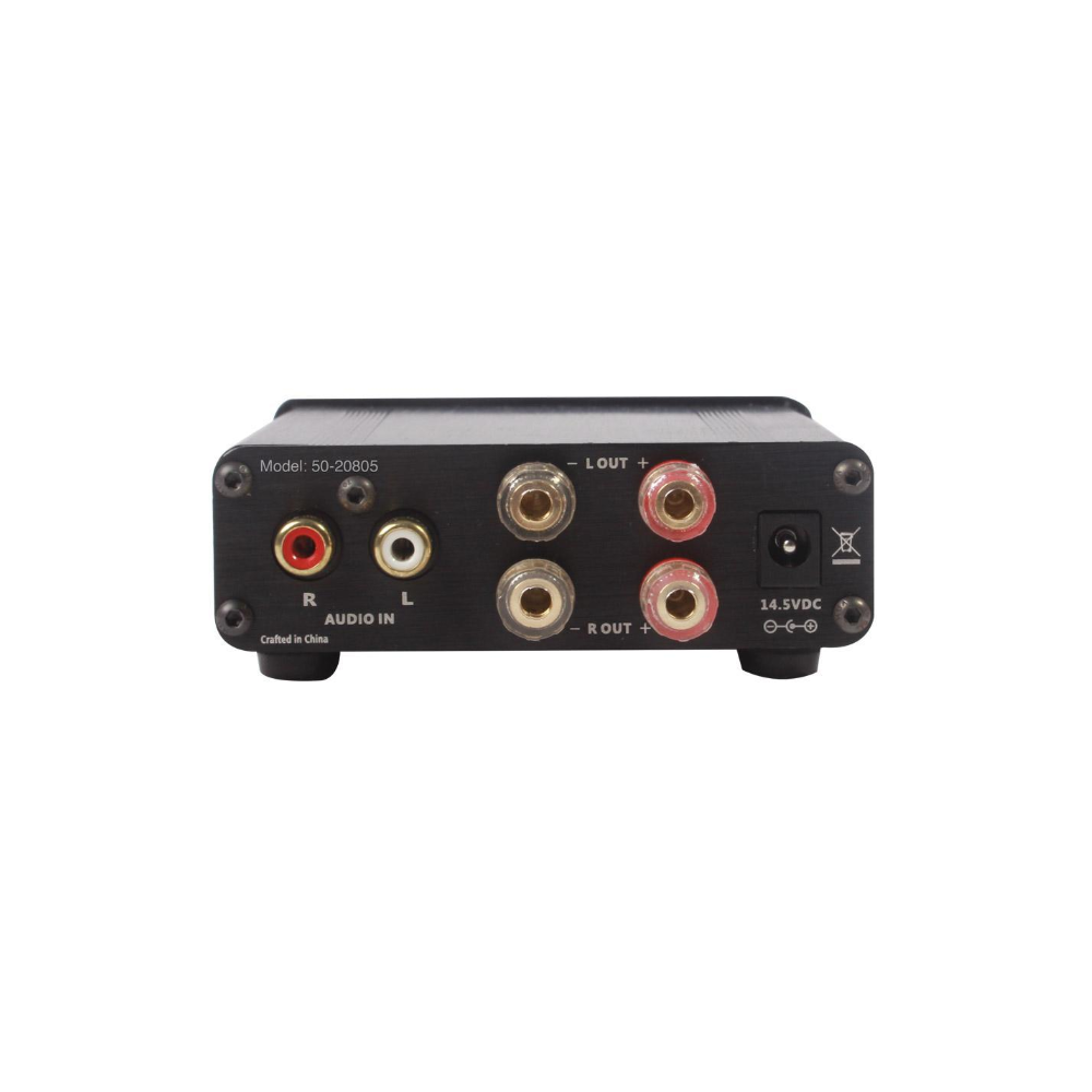 Amplificateur Stéréo Compact avec Amplificateur pour Casque d'Écoute 30W Classe D