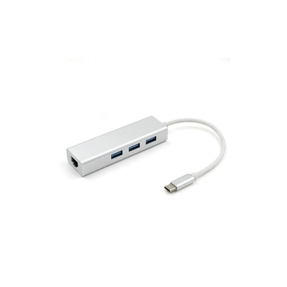 USB C to Ethernet Adapter with Type C USB 2.0 HUB 3 Ports RJ45 Network Card Lan Adapter for Macbook USB-C Type
