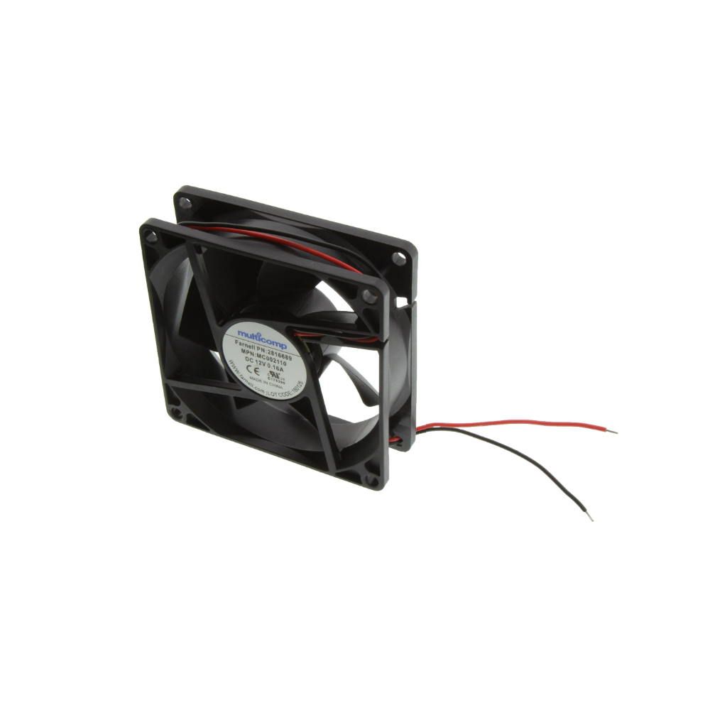 Ventilateur Axial 80mm x 25mm 12VDC 38.6CFM