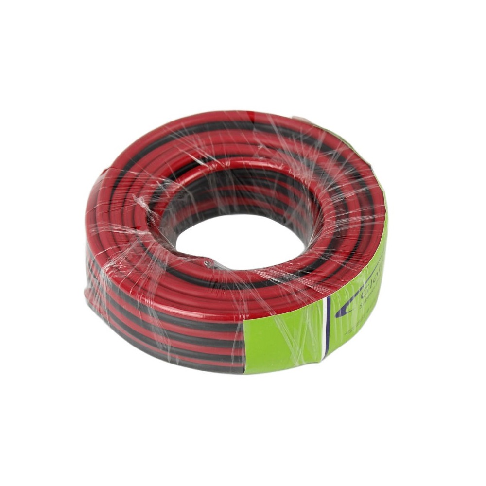 25ft Speaker Wire 8AWG Red/Black Fire Retardant CCA