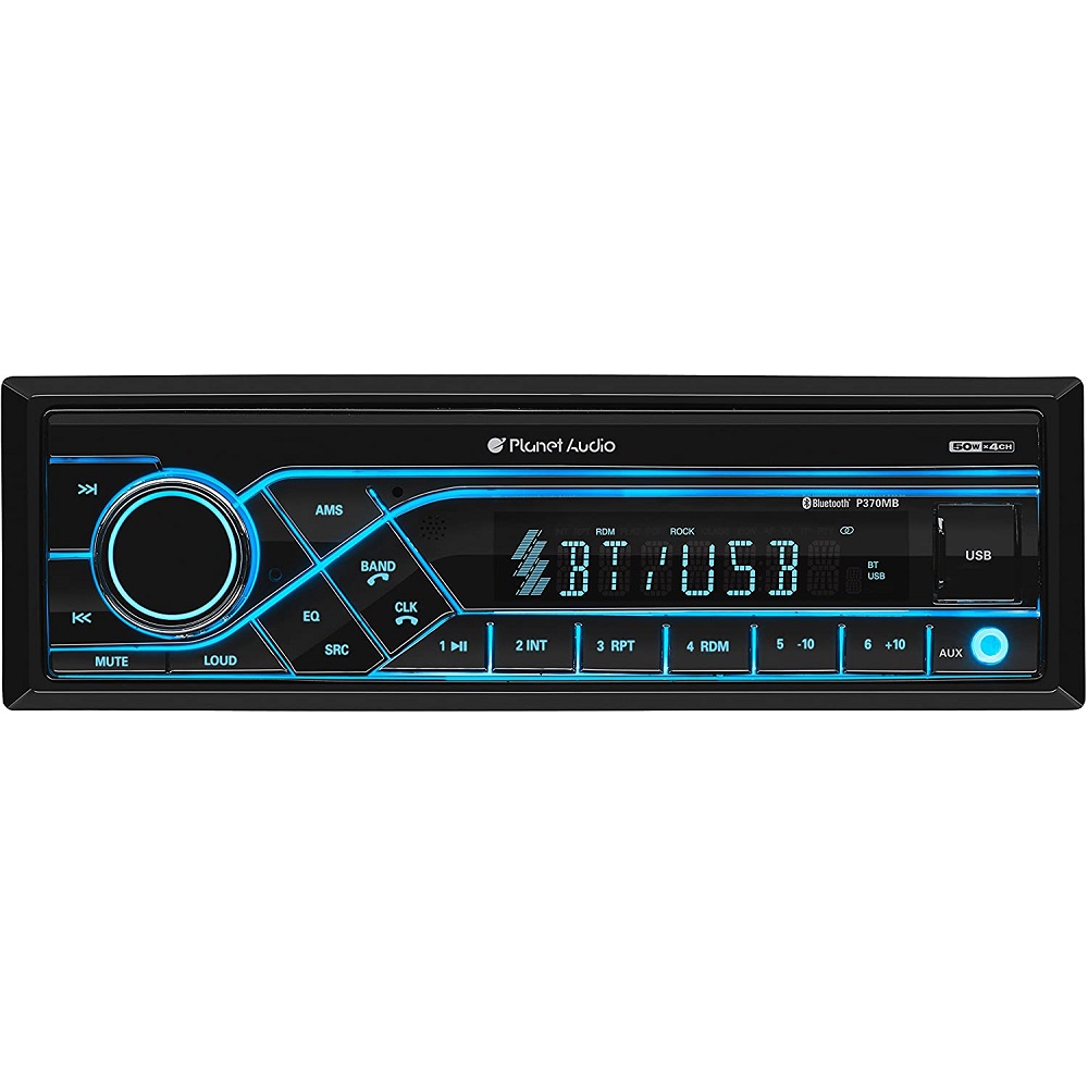 Car Receiver - Bluetooth / MP3 / USB, AM/FM Radio, (No CD/DVD) - P370MB