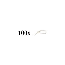 Paquet de 100 Attaches Blanches de 4