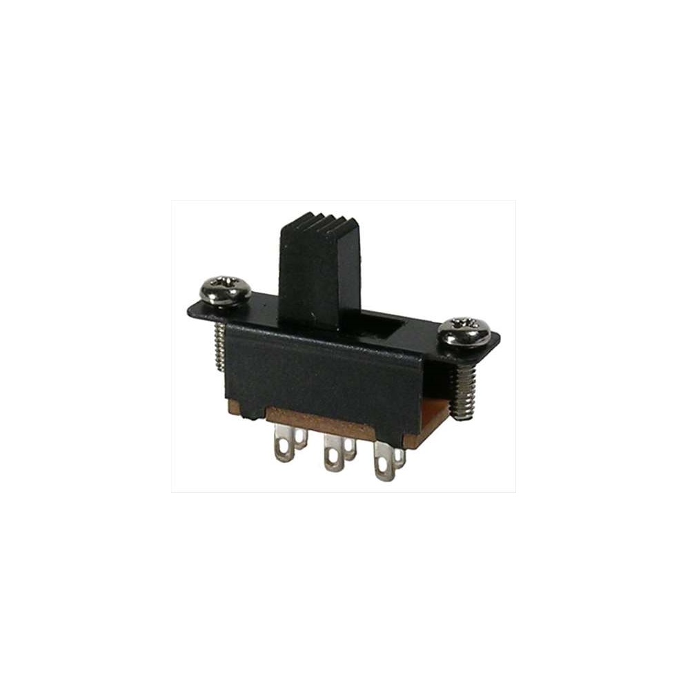 Interrupteur 0.3A @ 125VAC DPDT Slide On-On