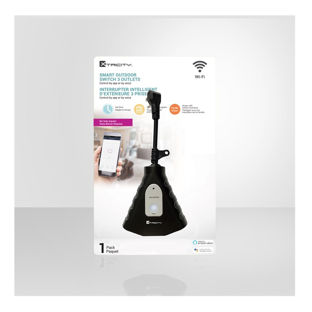 WIFI Smart Outdoor Switch 3 Outlets