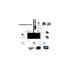 USB-C to HDMI;VGA; Audio; USB3.0 Port & USB C Port (pd) Converter for Macbook Samsung Laptop