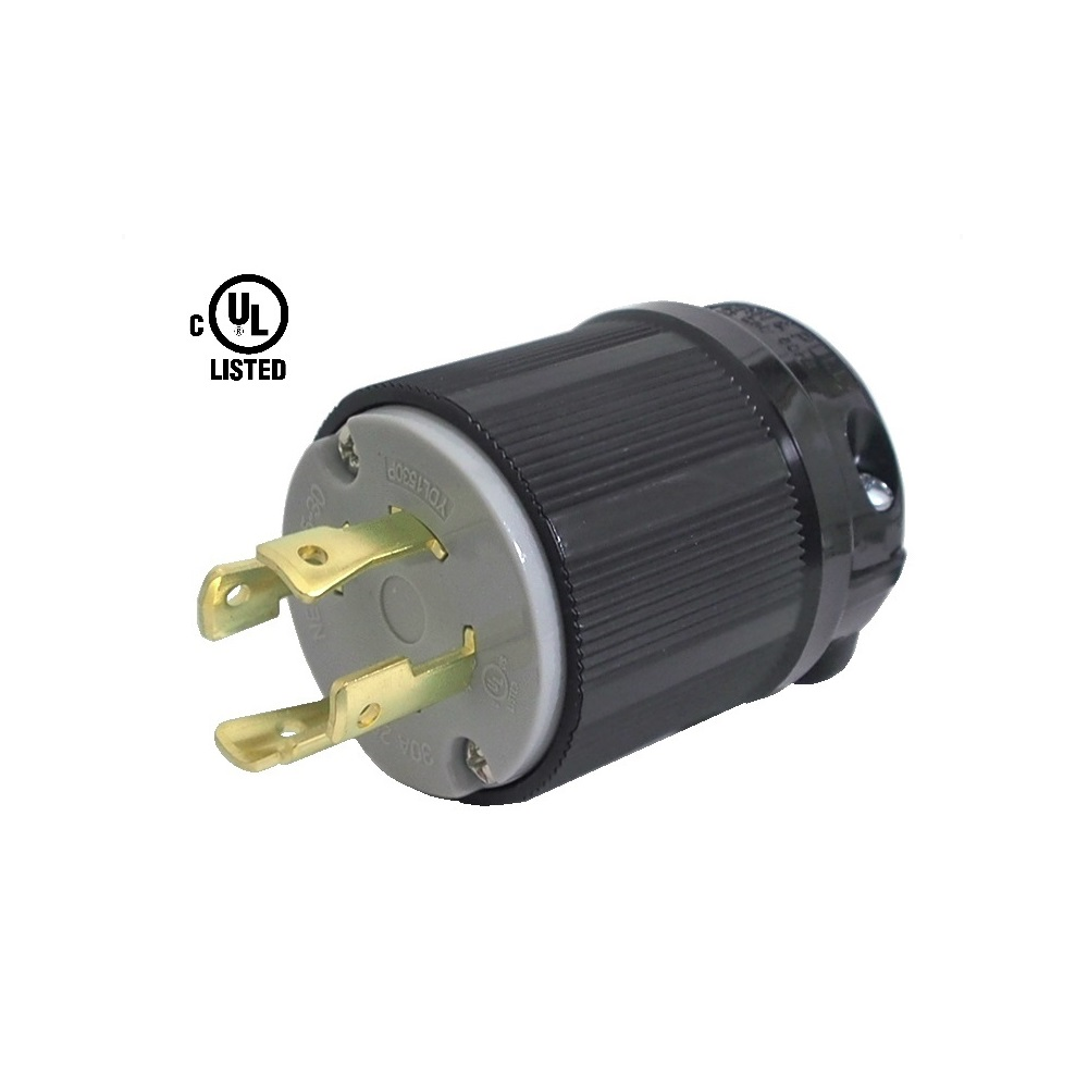 Prise AC Mâle NEMA 30A 250V 3 Pôles 4 Pins