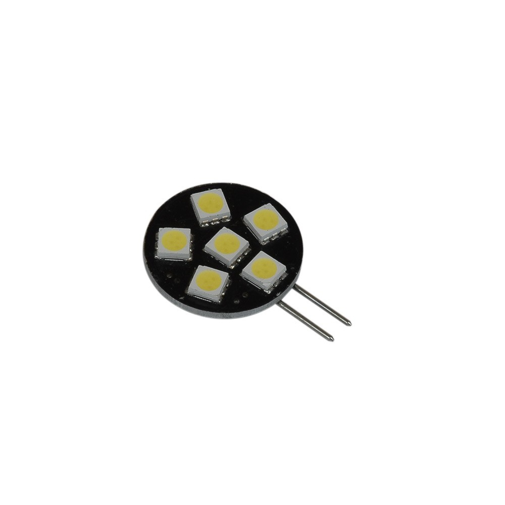 12LED Bulb 1W 12V 6000K Cold White for G4 Socket