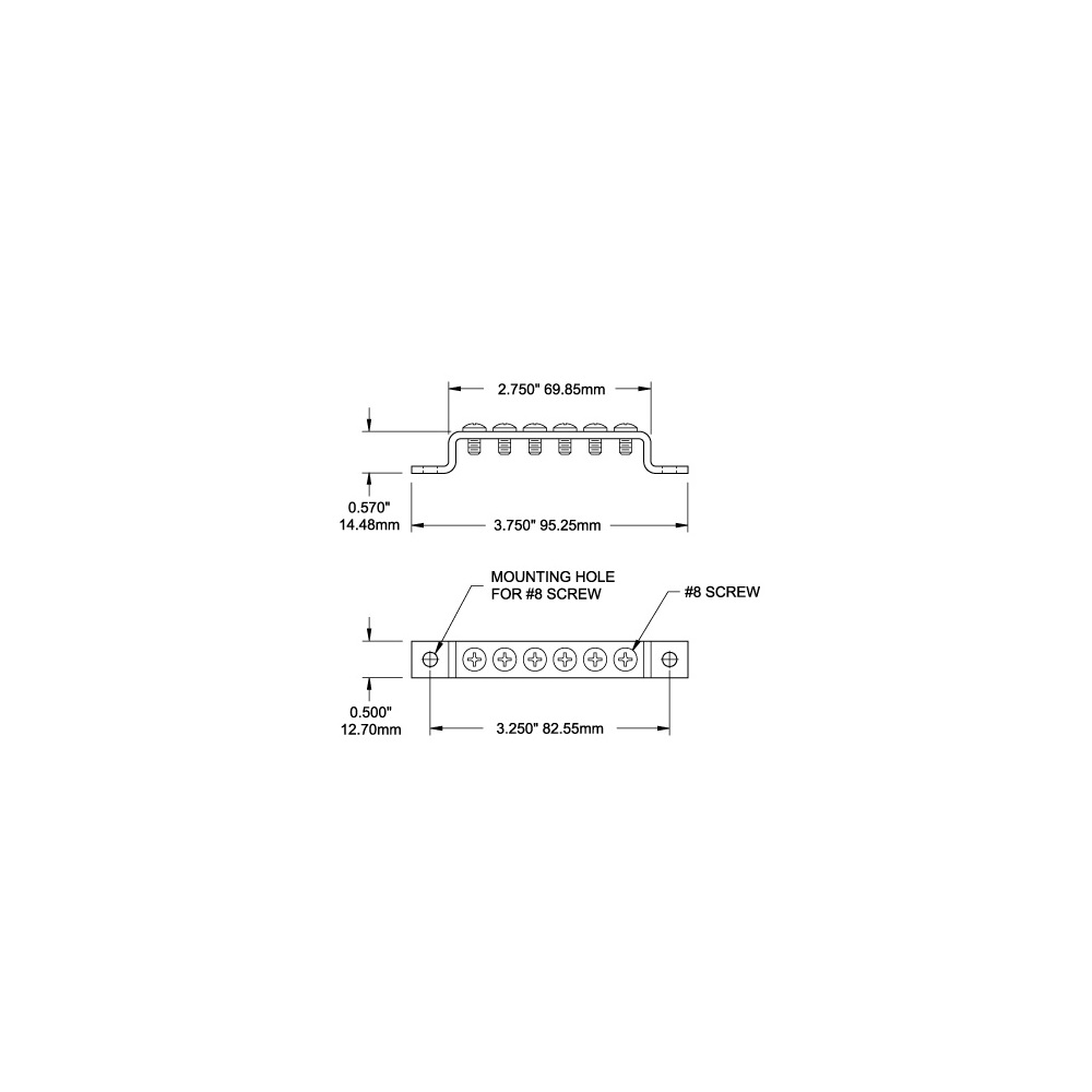 Busbar 6 Positions avec Mise à la Terre