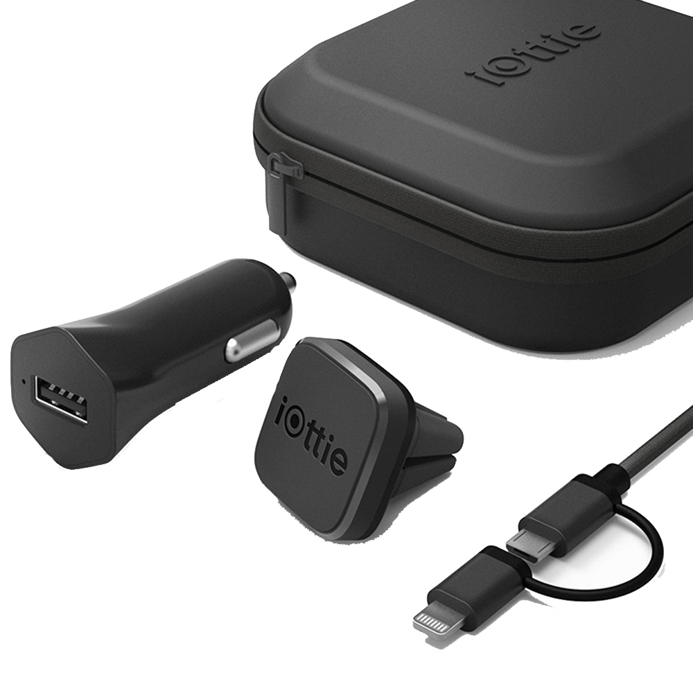 Support d'Évent iTap Magnétique et Kit de Charge Voyage - Noir
