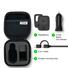 iTap Magnetic Vent Mounting and Charging Travel Kit - Black