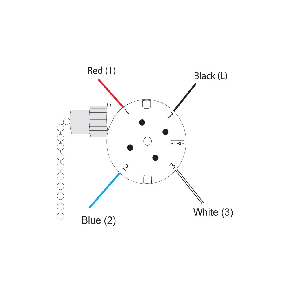 Interrupteur à Chaîne 4 Positions ZE-268S2