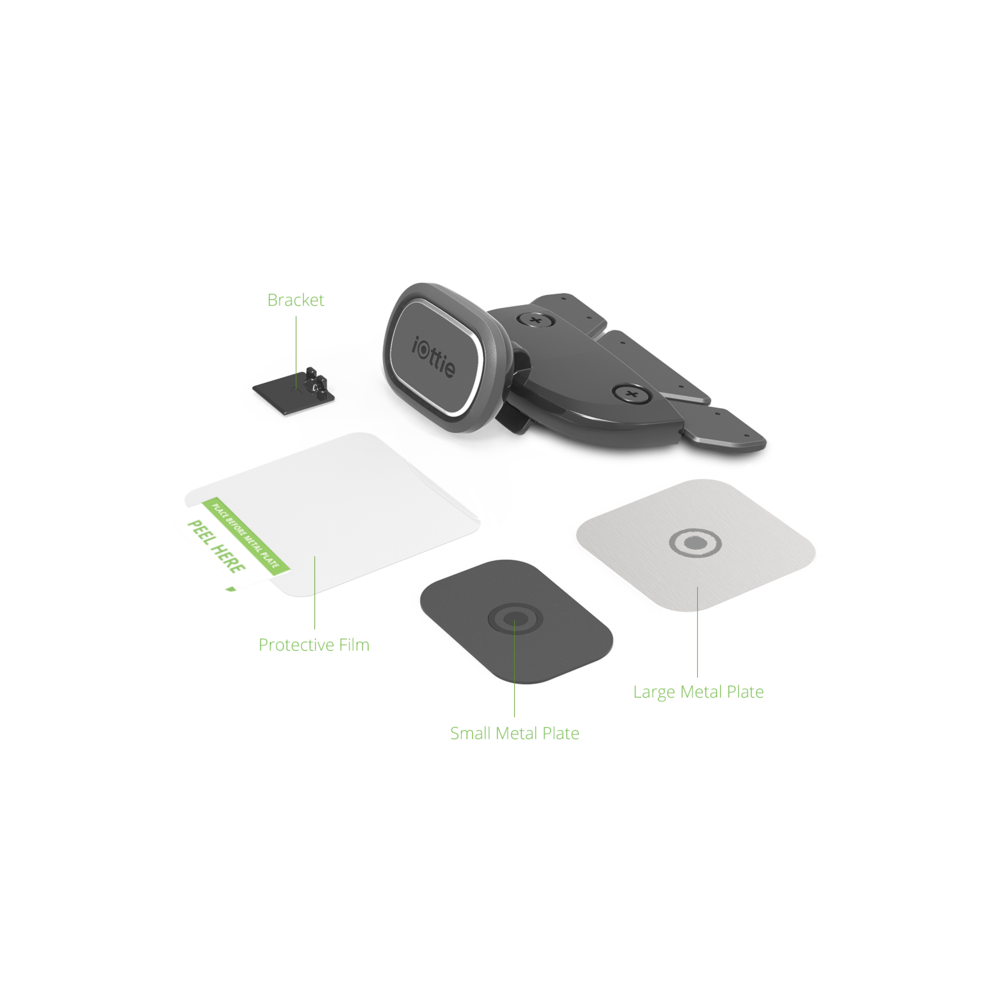 iTap Magnetic 2 CD Slot Mount Universal - Black