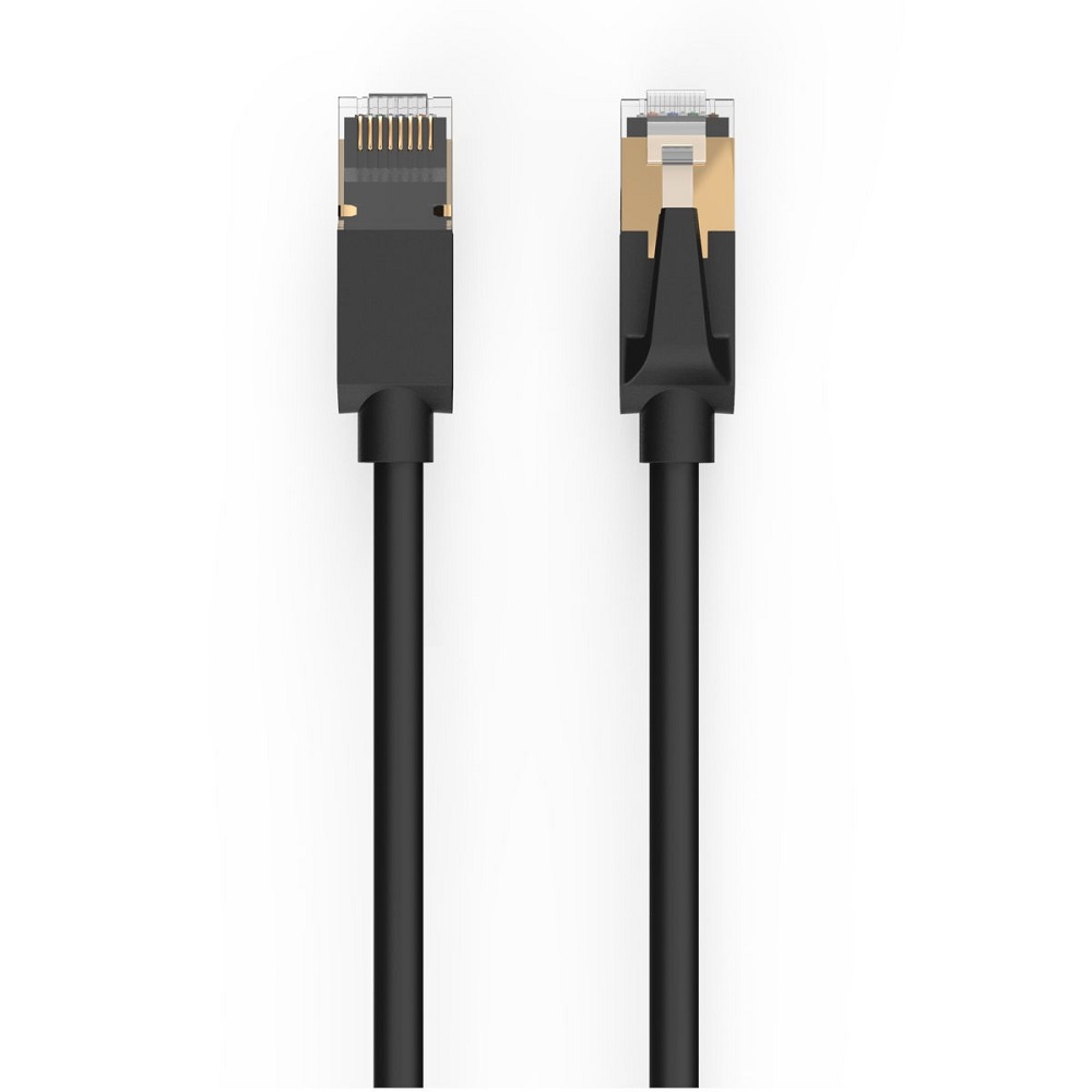 Ethernet Cable Cat8 F/FTP, 2000MHz, 40Gbps, RJ45 Computer Networking Cord, Black