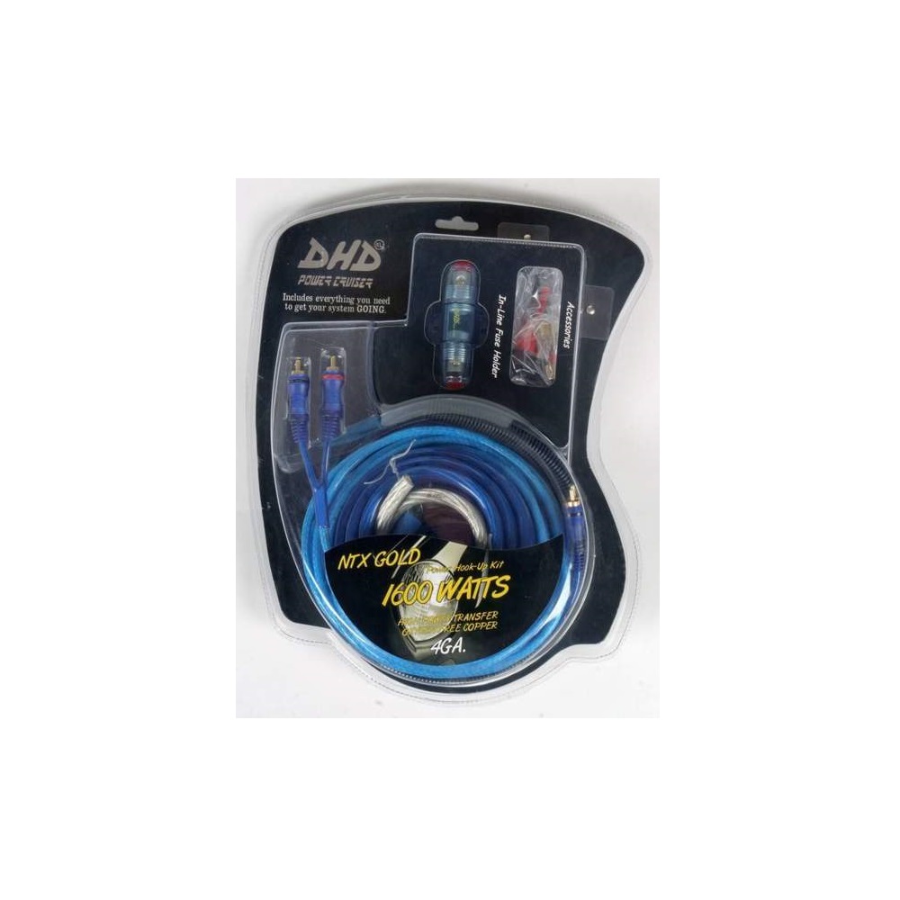 1600W 4GA Amplifier Wire Kit