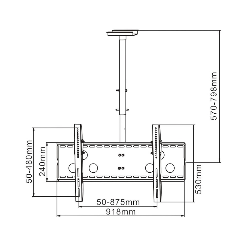 Ceiling Mount Bracket 32-70