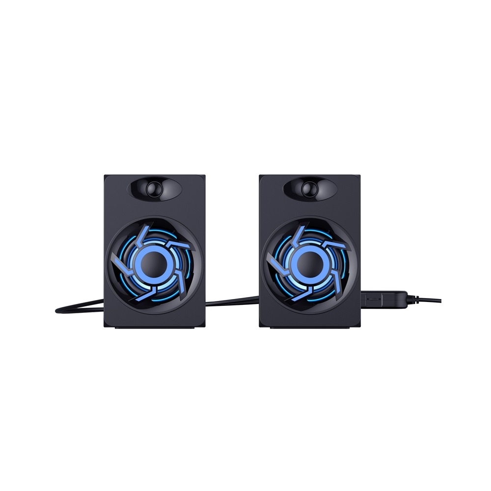 Éclairage LED 2.0 Canaux Prise Audio Stéréo 3.5mm Alimentation USB Haut-Parleur PC 6W