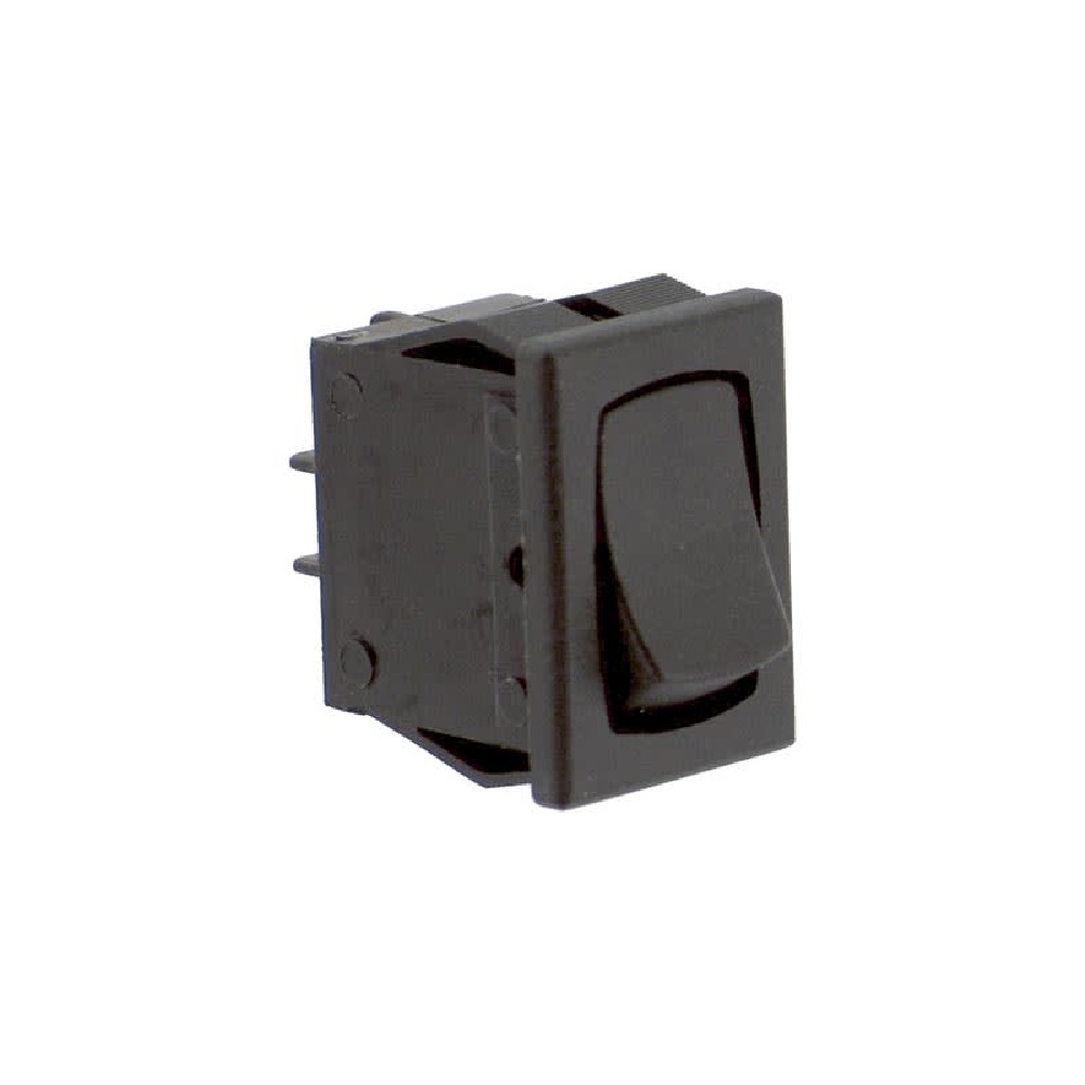 Rocker Switch Non Illuminated SPDT On-On Black Panel Mount 8A 125v