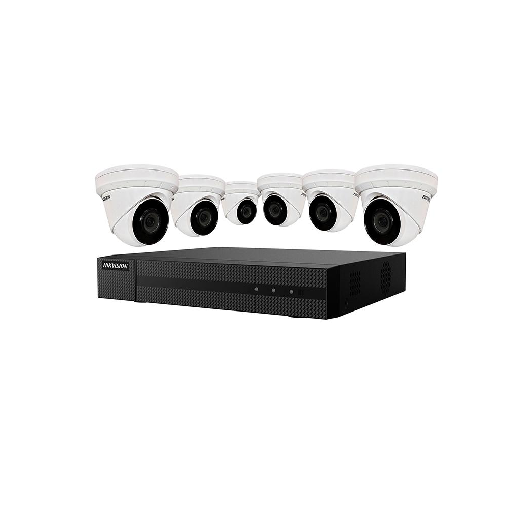 NVR 4K 8CH 2TB avec 6 Caméras IP 4mp